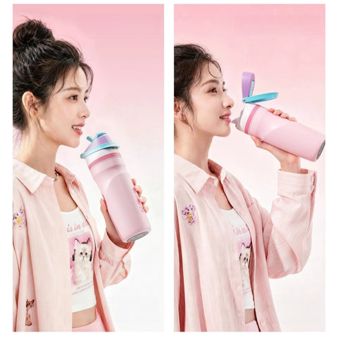 Sidagar 580ml Insulated Tumbler with Straw