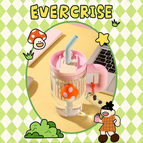 EVERCRISE 800ML Tritan Tumbler with Tea Infuser and Wide Straw