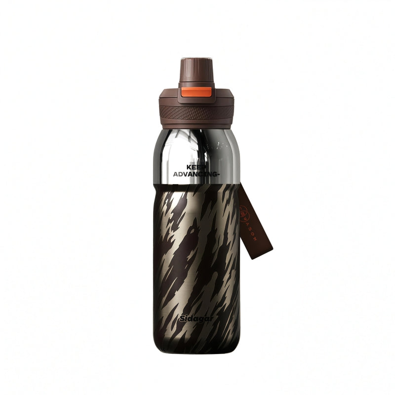 Sidagar 580ml Insulated Sports Bottle with Dual-Drink Lid