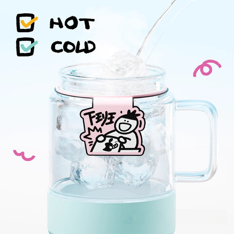 EVERCRISE Big Sip Fun Tumbler - "Drink Water Happily" slogan