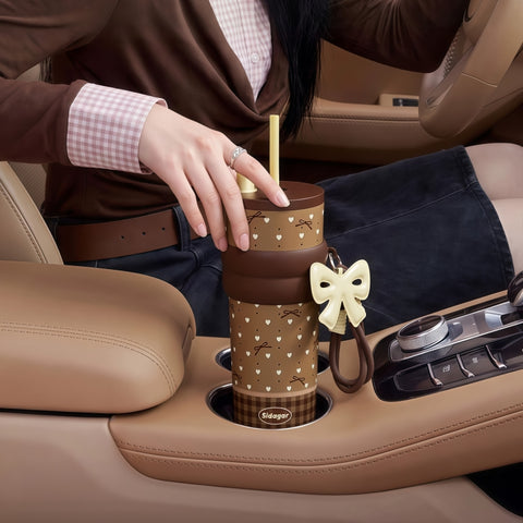 Sidagar Caramel Dessert Collection — Coquette Ceramic-Lined Insulated Tumbler