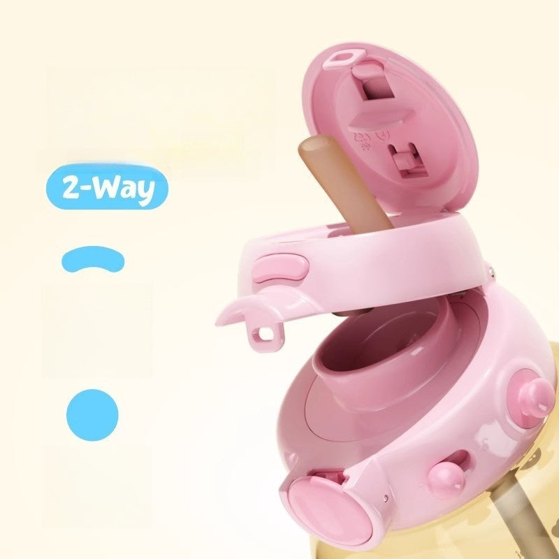 Anti-Spill Lock System for Leak-Proof Baby Sippy Cup