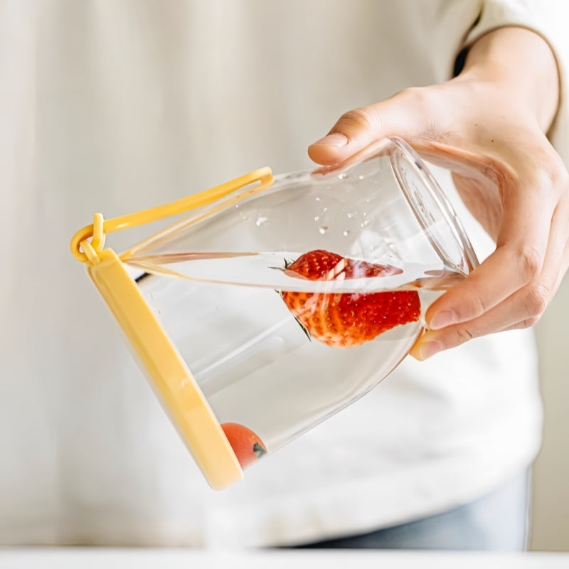 Portable Double-Layer Fruit Cup with Fork
