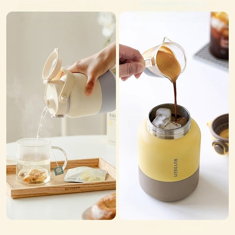 BUYDEEM 12H Stainless Steel Vacuum Insulated Tumbler with Straw