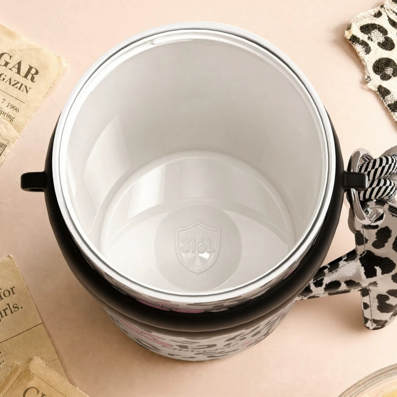 Sidagar Aurora Leopard 710ml Ceramic-Lined Straw Tumbler