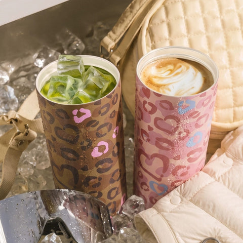 BLOOMMARK Leopard Print Insulated Tumbler 