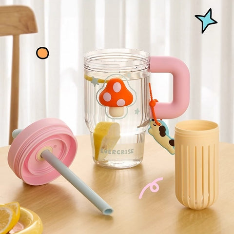 EVERCRISE 800ML Tritan Tumbler with Tea Infuser and Wide Straw