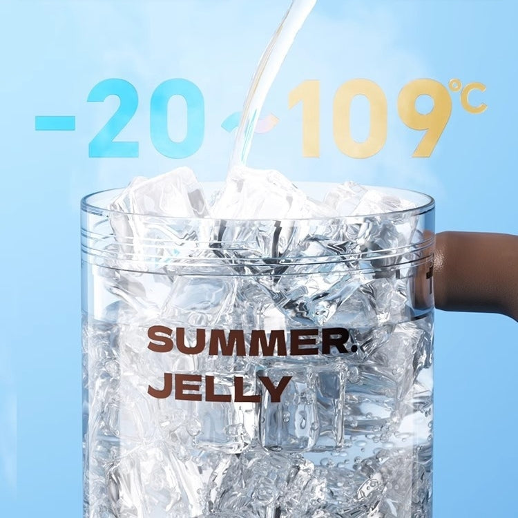 Sunshine JELLY Straw Cup with Built-in Ice Grid and Tritan Material