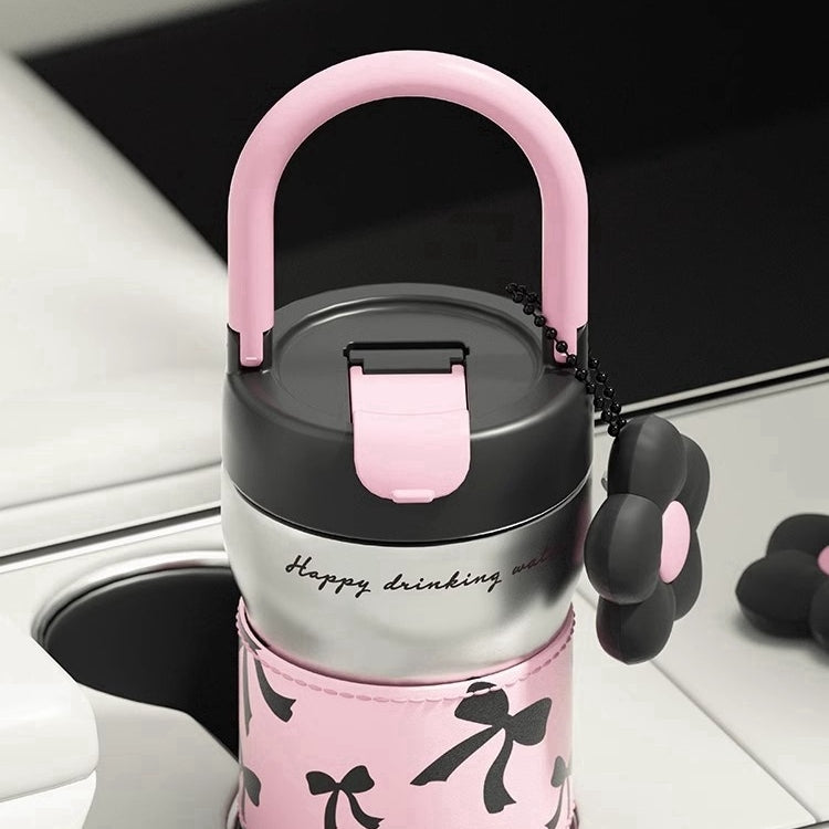 Cherry-themed portable thermal bottle