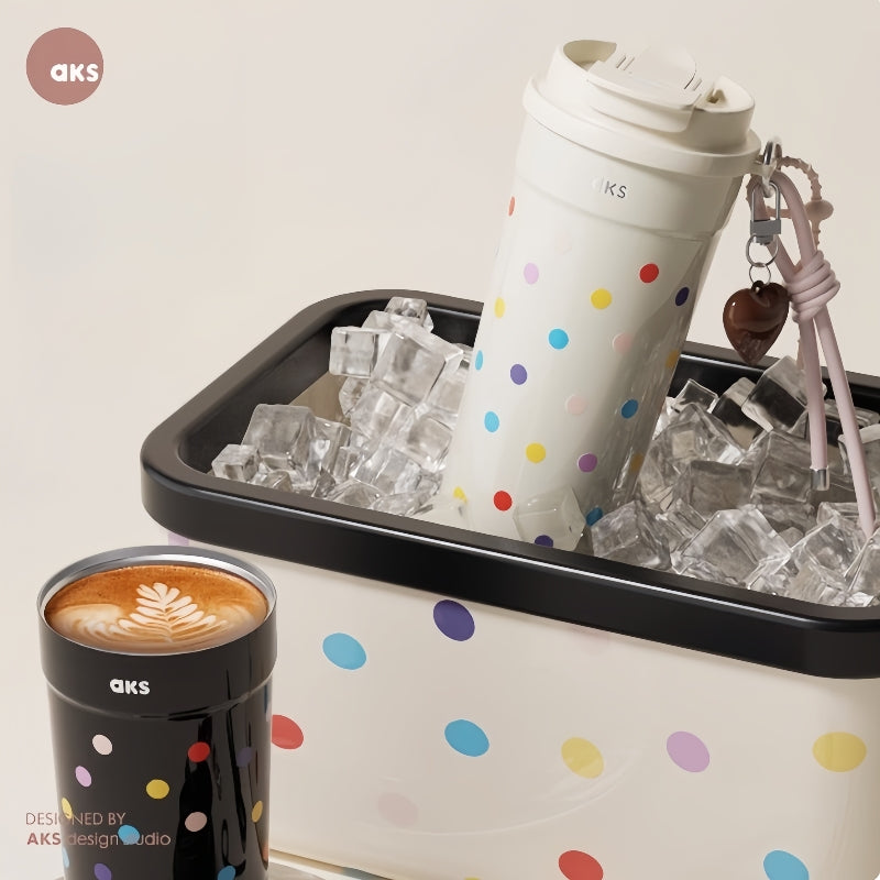 Dual lid coffee tumbler with straw and direct-drink modes
