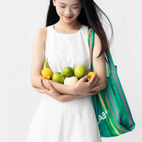 CHAKO LAB FRUIT Tote Bag: Large Eco-Friendly Reusable Canvas Tote for Women