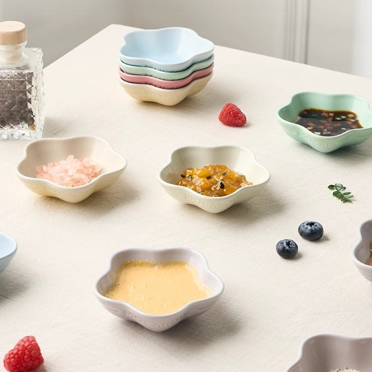 Mocarose Stackable-mocha-stoneware-sauce-dishes