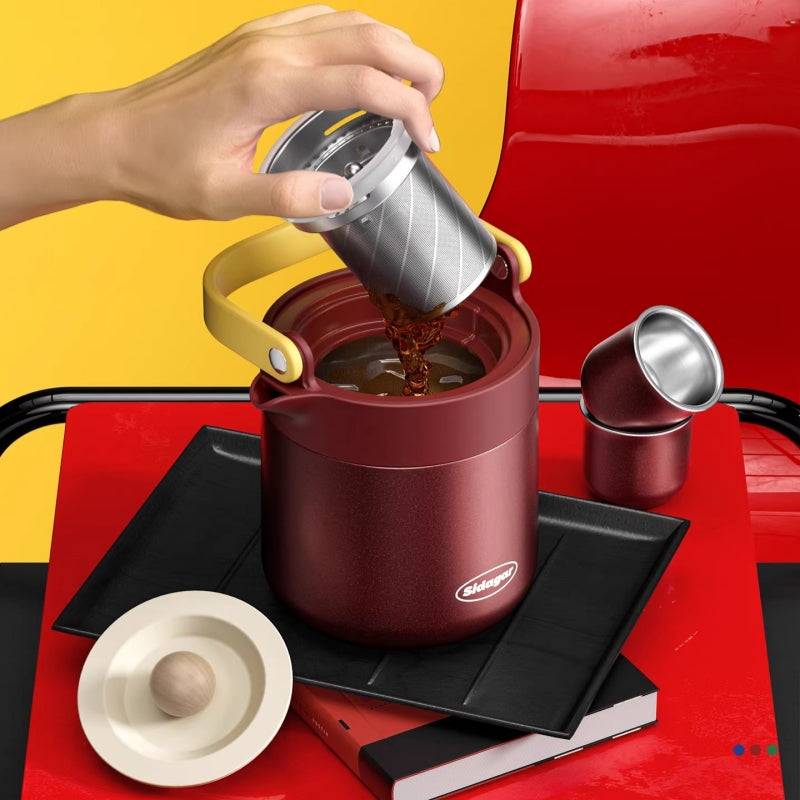 Sidagar Memphis Collection 860ml Stainless Steel Teapot