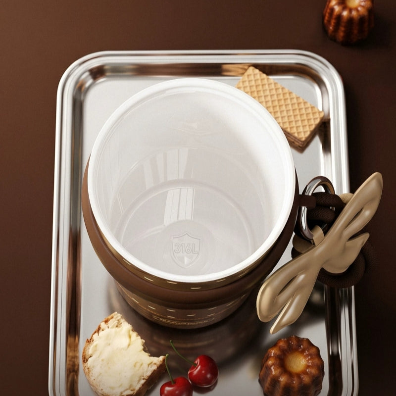Sidagar Caramel Dessert Collection — Coquette Ceramic-Lined Insulated Tumbler