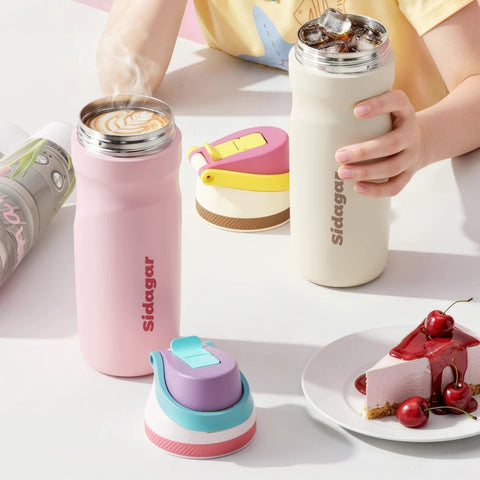 Sidagar 580ml Insulated Tumbler with Straw