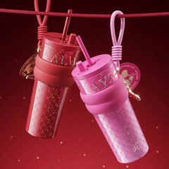 Leak-proof silicone base and pop-up straw for easy drinking