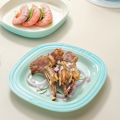 MOCAROSE Square Flame Porcelain Dinnerware Set 