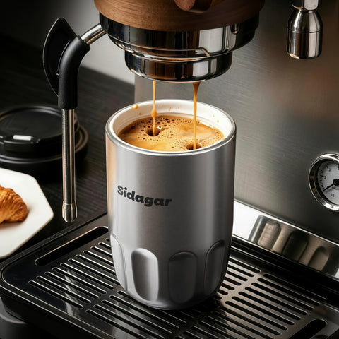 Sidagar 420ml Insulated Coffee Mug | S31603 Ceramic Lined Travel Cup