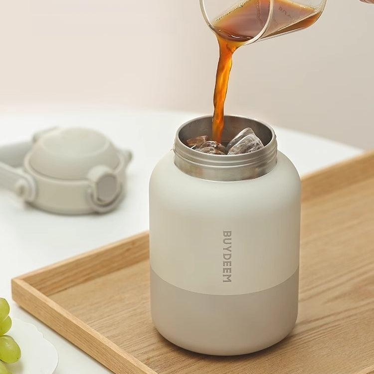 BUYDEEM 12H Stainless Steel Vacuum Insulated Tumbler with Straw