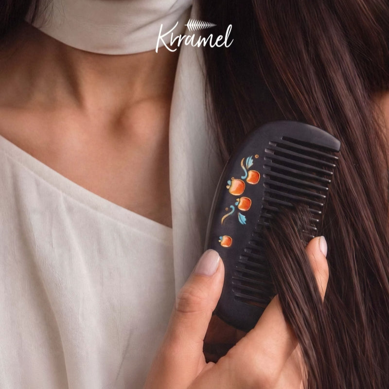KRRAMEL KOTIBÉ Hand-Painted Lacquer Art Hair Comb
