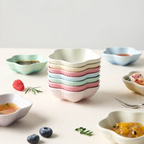 Mocarose Stackable-mocha-stoneware-sauce-dishes