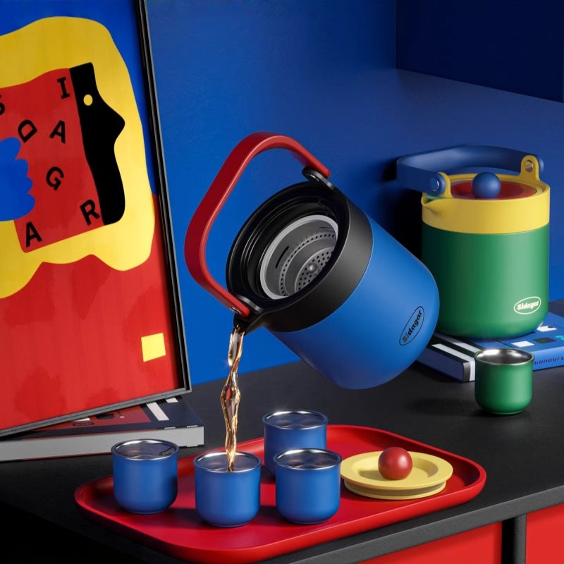 Sidagar Memphis Collection 860ml Stainless Steel Teapot