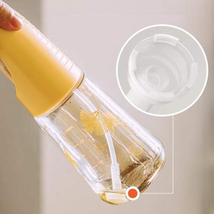 SHUEHO Premium Borosilicate Glass Oil Spray Bottle
