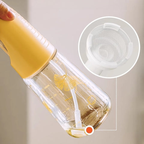 SHUEHO Premium Borosilicate Glass Oil Spray Bottle