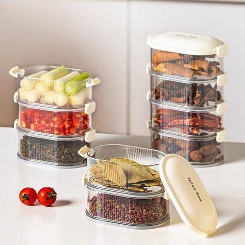 Space-Saving Vertical Spice Storage Solution