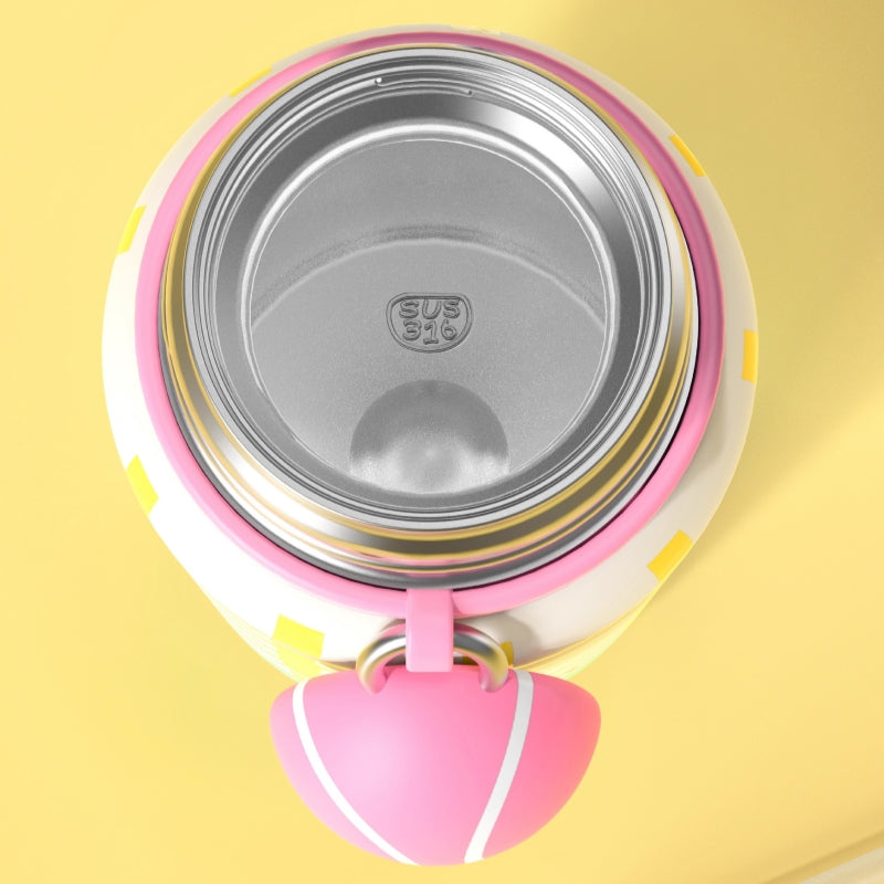 JoyVessel 500ml Insulated Stainless Steel Tumbler with Straw & Lid