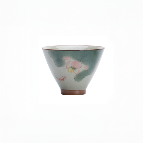 Handcrafted GE KILN Porcelain Tea Cup  - Exquisite Dehua Ceramic Craftsmanship