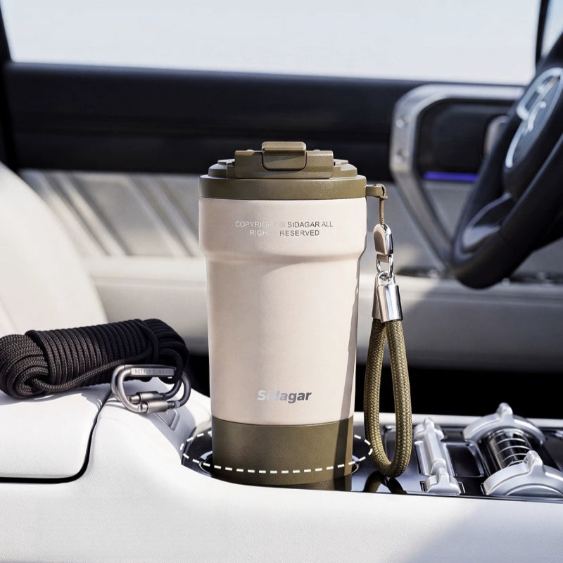 Sidagar Large Ceramic-Lined Dual-Drink Travel Bottle