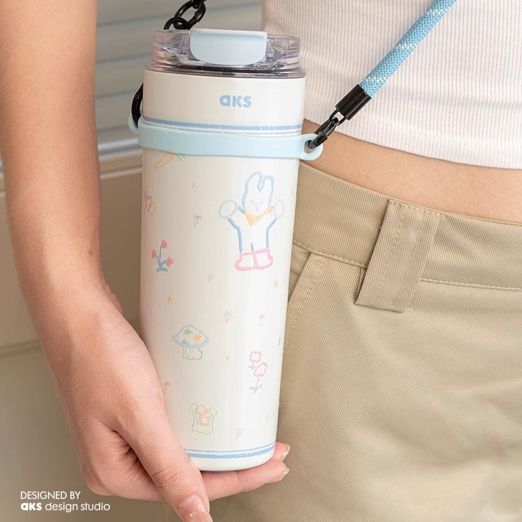 AKS DAWAN LULU & MORA Insulated Tumbler with Pouch Set - 480ml & 550ml