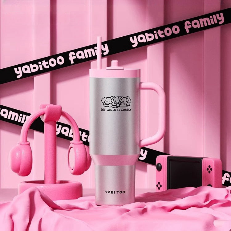 YABITOO Graffiti Thermos Cup - 1200ml Super Large Capacity