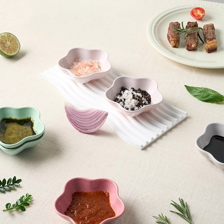 Mocarose Stackable-mocha-stoneware-sauce-dishes