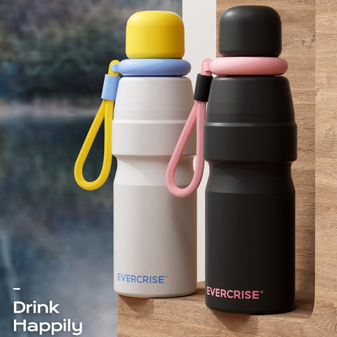 EVERCRISE YOYO 600ml Insulated Travel Cup - Portable, Waterproof, and Durable Water Bottle