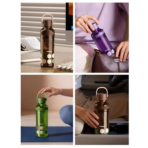 Sidagar Summer Breeze 630ml Tritan Water Bottle with Straw