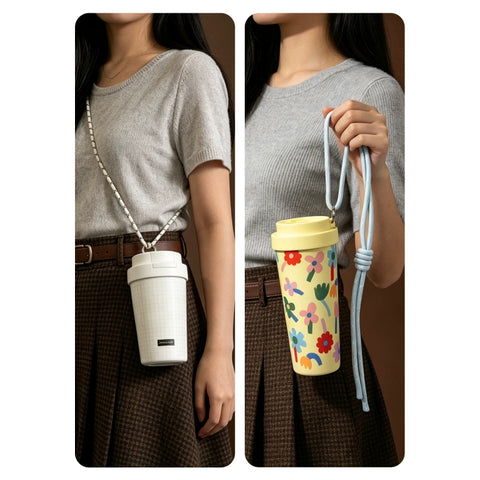 CHUNLIN HOME 370/580ml Insulated Travel Coffee Mug