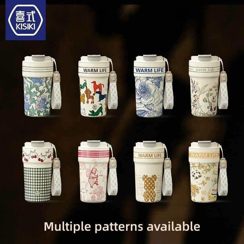 KISIKI 600ml Ceramic-Lined Insulated Coffee Tumbler