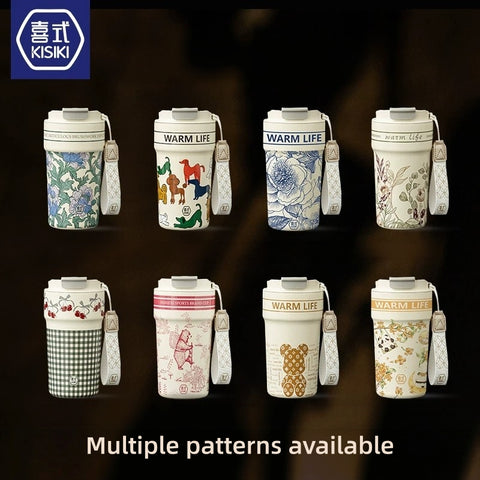 KISIKI 600ml Ceramic-Lined Insulated Coffee Tumbler