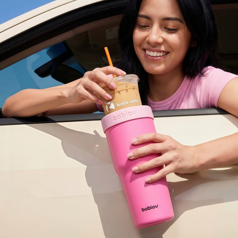 BABLOV 880ml Insulated Tumbler with Straw