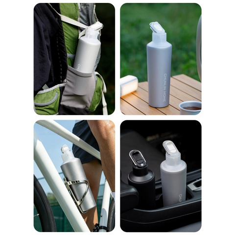 Chunlin 690ml Ice Mist Sports Bottle with Spray Lid