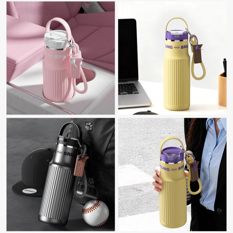 Sidagar Light Column Stainless Steel Water Bottle