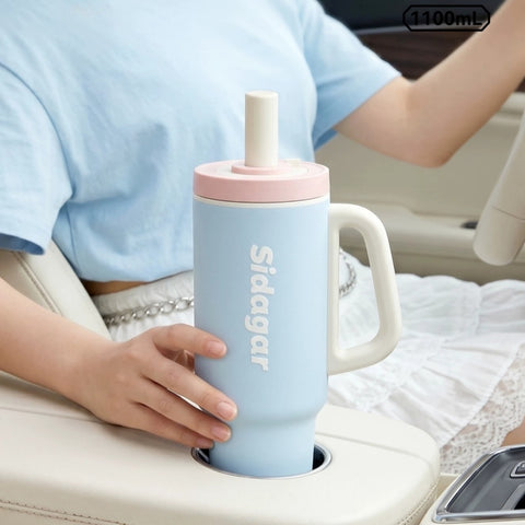 Sidagar Freedom Cup 1100ml Large Capacity Insulated Tumbler with Straw