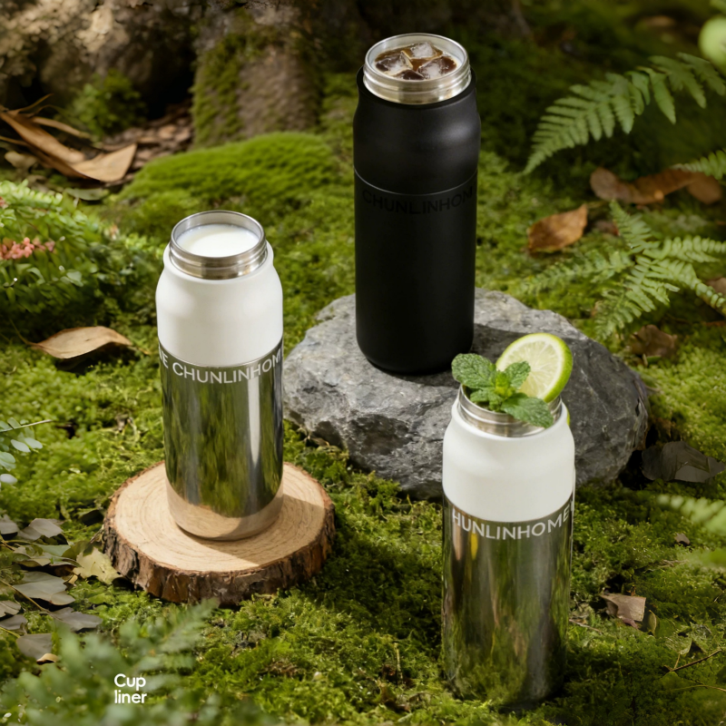 CHUNLIN HOME 630ml Insulated Water Bottle with Handle
