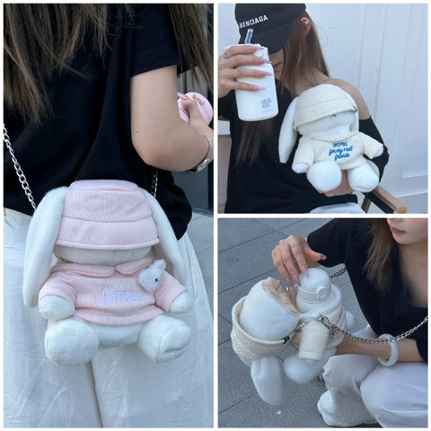 HOTPLUS Rabbit & Cup 450ml Insulated Water Bottle