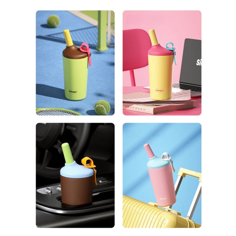 Sidagar 480ml Mimi Insulated Tumbler with 15° Tilted Straw