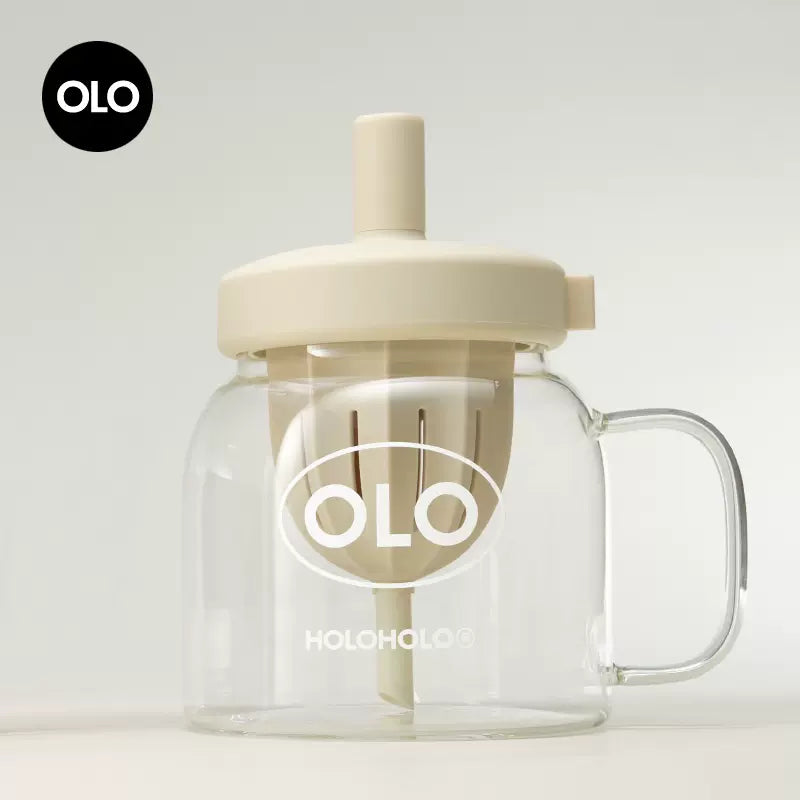 HOLOHOLO ACORN GLASS CUP WITH TEA FILTER 600ml & 1000ml