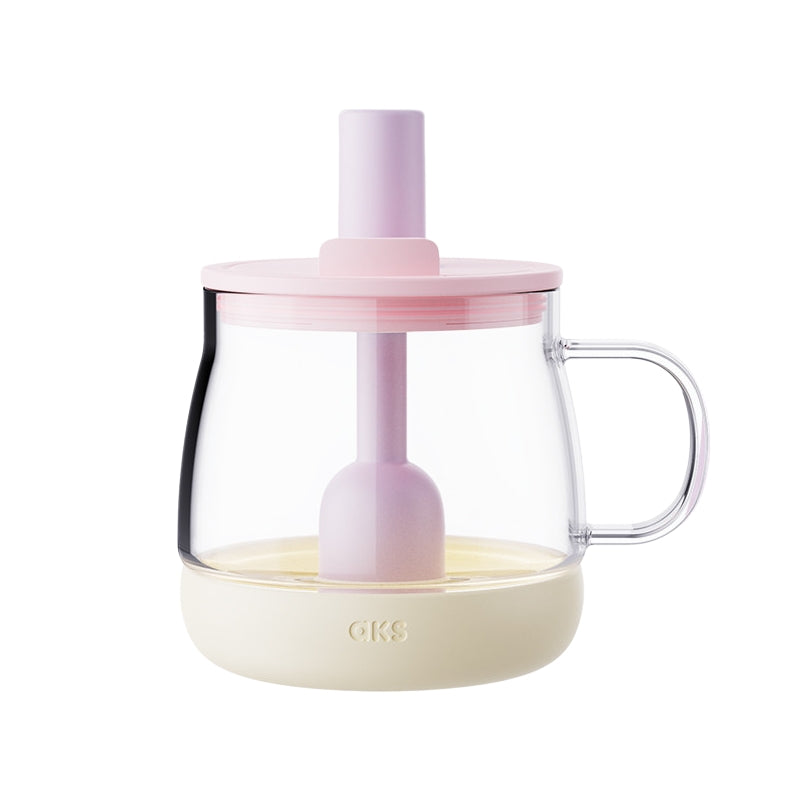 AKS Yunduodun 640ml Large Glass Tumbler: 6-in-1 Hydration Station with Tea Filter & Phone Stand