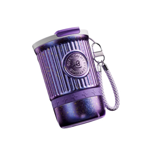 Sidagar Pure Titanium Coffee Cup with 3-in-1 Lid and Carry Strap
